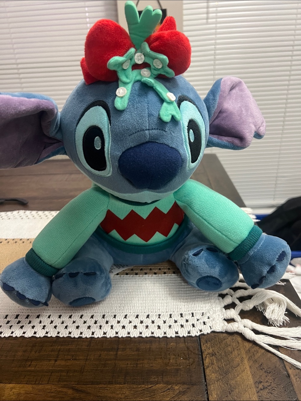 Disney Christmas Stitch Plush in Blue, Mint, Red and Purple